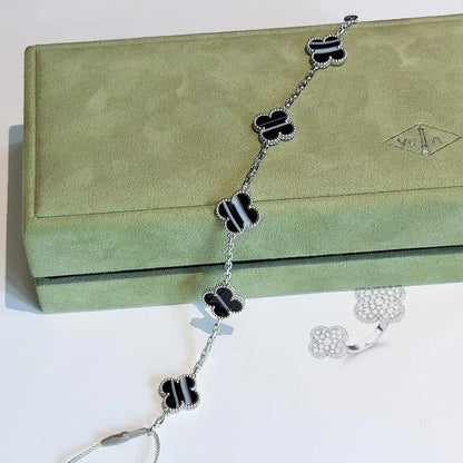 [✨ROSE💎] CLOVER 5 MOTIF PULSAR STONE BRACELET COLLECTION