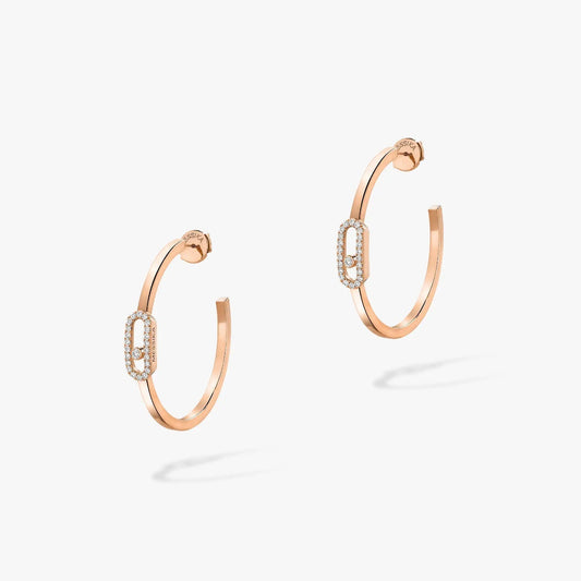 [✨ROSE💎]CREOLES MOVE UNO PM DIAMOND EARRINGS