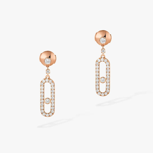 [✨ROSE💎]DORMEUSES MOVE UNO DIAMOND EARRINGS