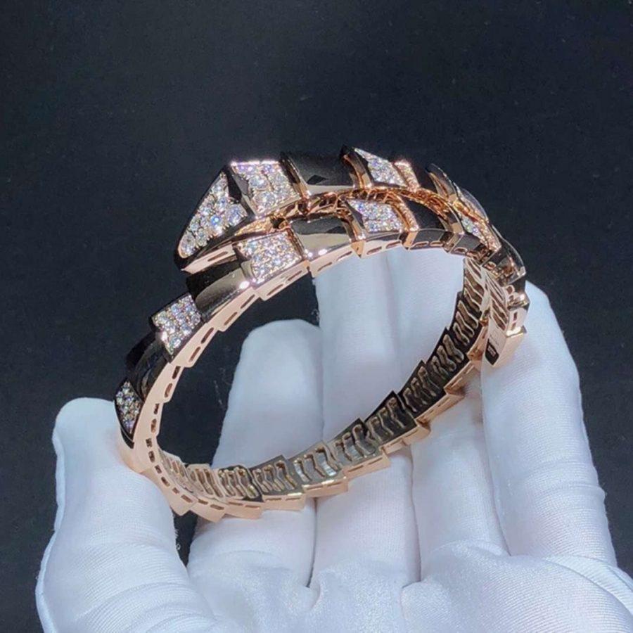 [✨ROSE💎]SERPENTI BRACELET PINK GOLD DIAMOND