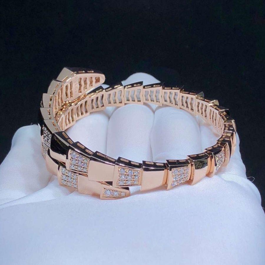 [✨ROSE💎]SERPENTI BRACELET PINK GOLD DIAMOND