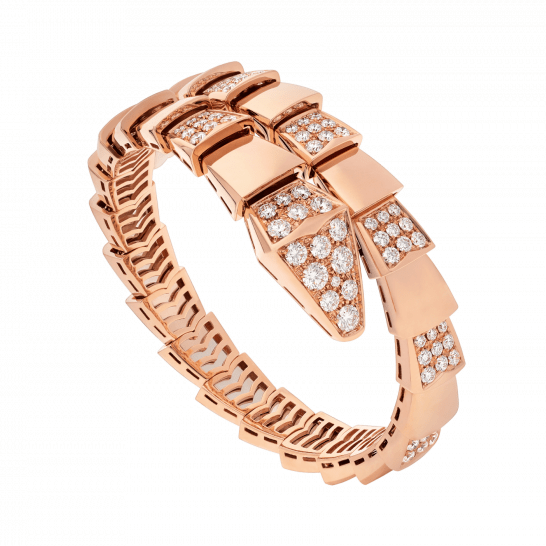 [✨ROSE💎]SERPENTI BRACELET PINK GOLD DIAMOND