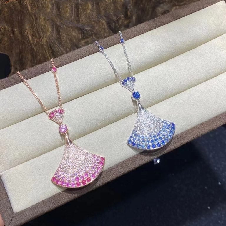 [✨ROSE💎]DREAM NECKLACE AGATE SILVER DIAMOND