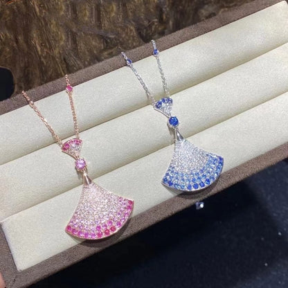 [✨ROSE💎]DREAM NECKLACE AGATE SILVER DIAMOND