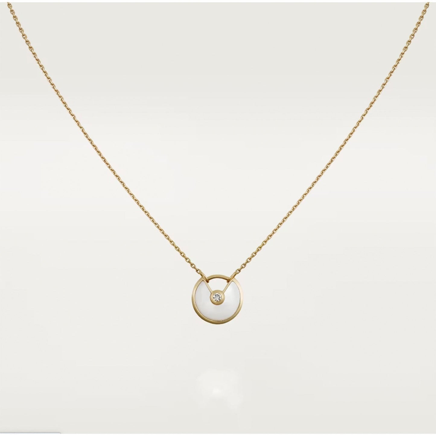 [✨ROSE💎]AMULETTE ROSE GOLD MOP NECKLACE