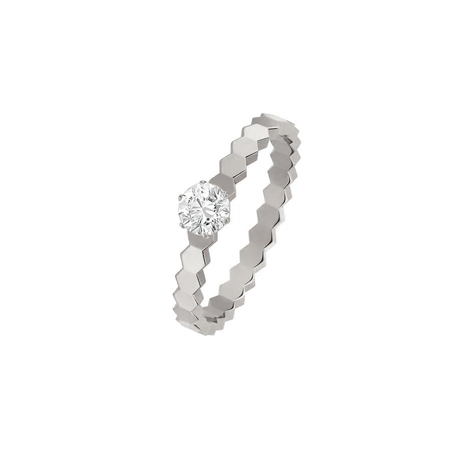 [✨ROSE💎]BEE LOVE RING SILVER 1 DIAMOND
