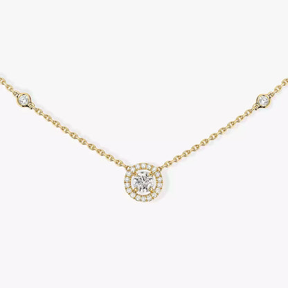 [✨ROSE💎]Diamond Necklace 0,20ct Brilliant Shape Joy
