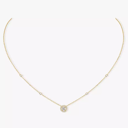 [✨ROSE💎]Diamond Necklace 0,20ct Brilliant Shape Joy