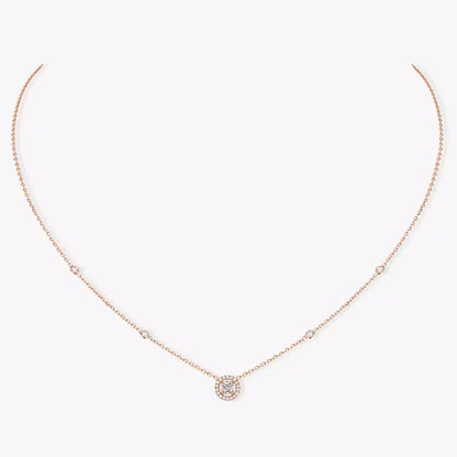 [✨ROSE💎]Diamond Necklace 0,20ct Brilliant Shape Joy