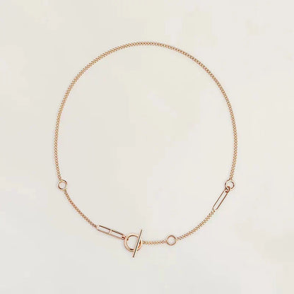 [✨ROSE💎]HM STERLING CHAINE D'ANCRE HEART