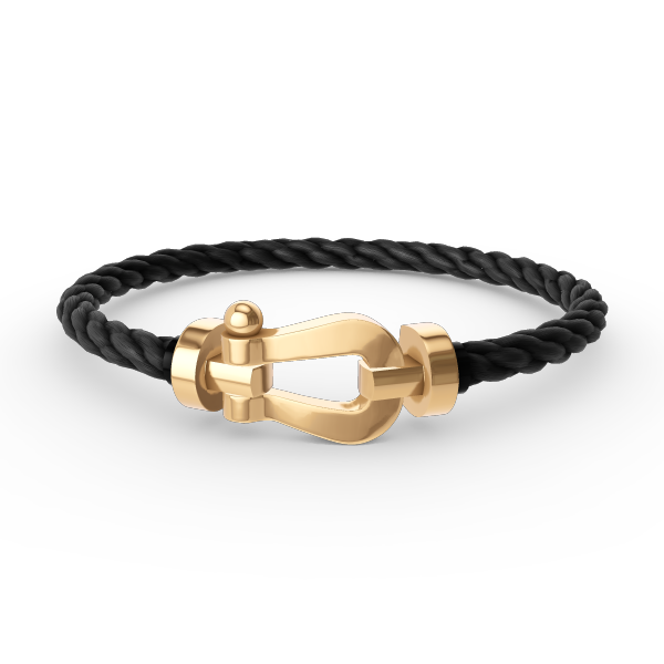 [✨ROSE💎]FORCE LARGE HORSESHOE NO DIAMOND BRACELET GOLD