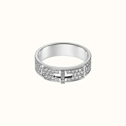 [✨ROSE💎]KELLY SILVER DIAMOND RING