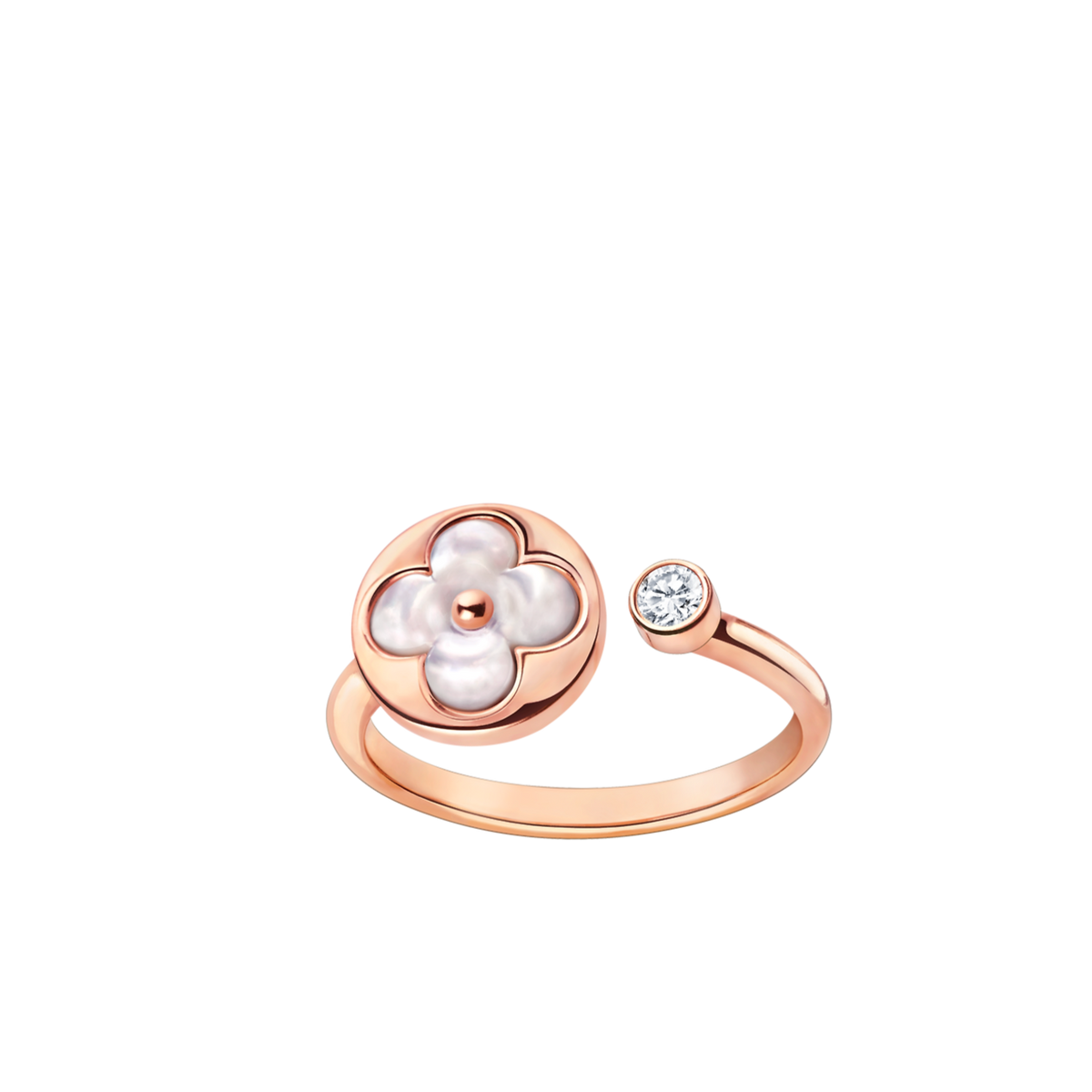 [✨ROSE💎]SUN 1 DIAMOND PINK MOP RING