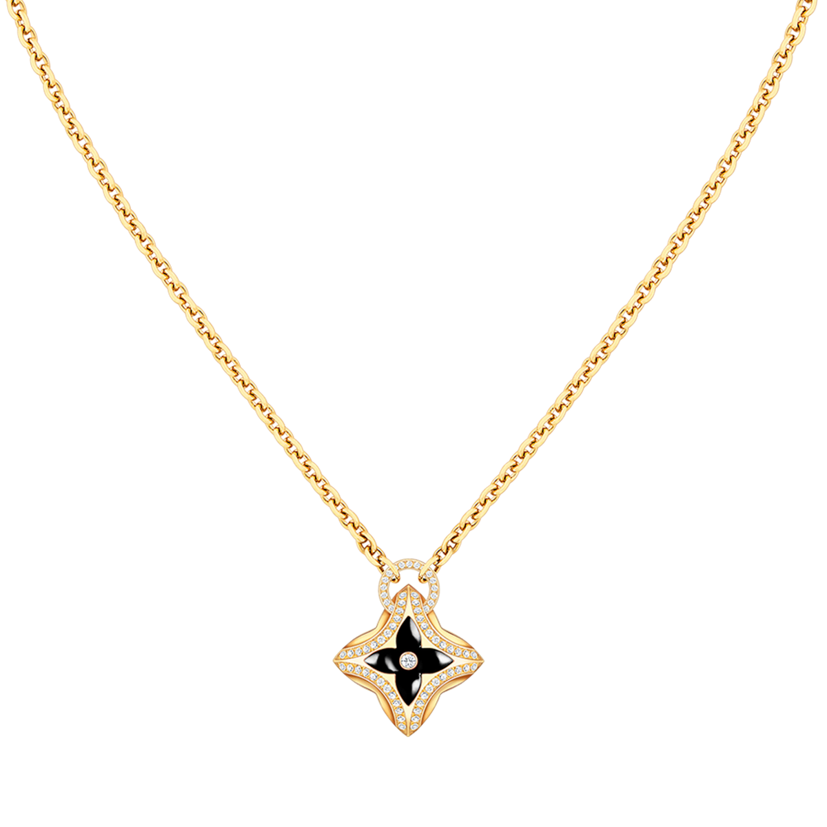[✨ROSE💎]STAR PEDANT PINK GOLD DIAMOND NECKLACE