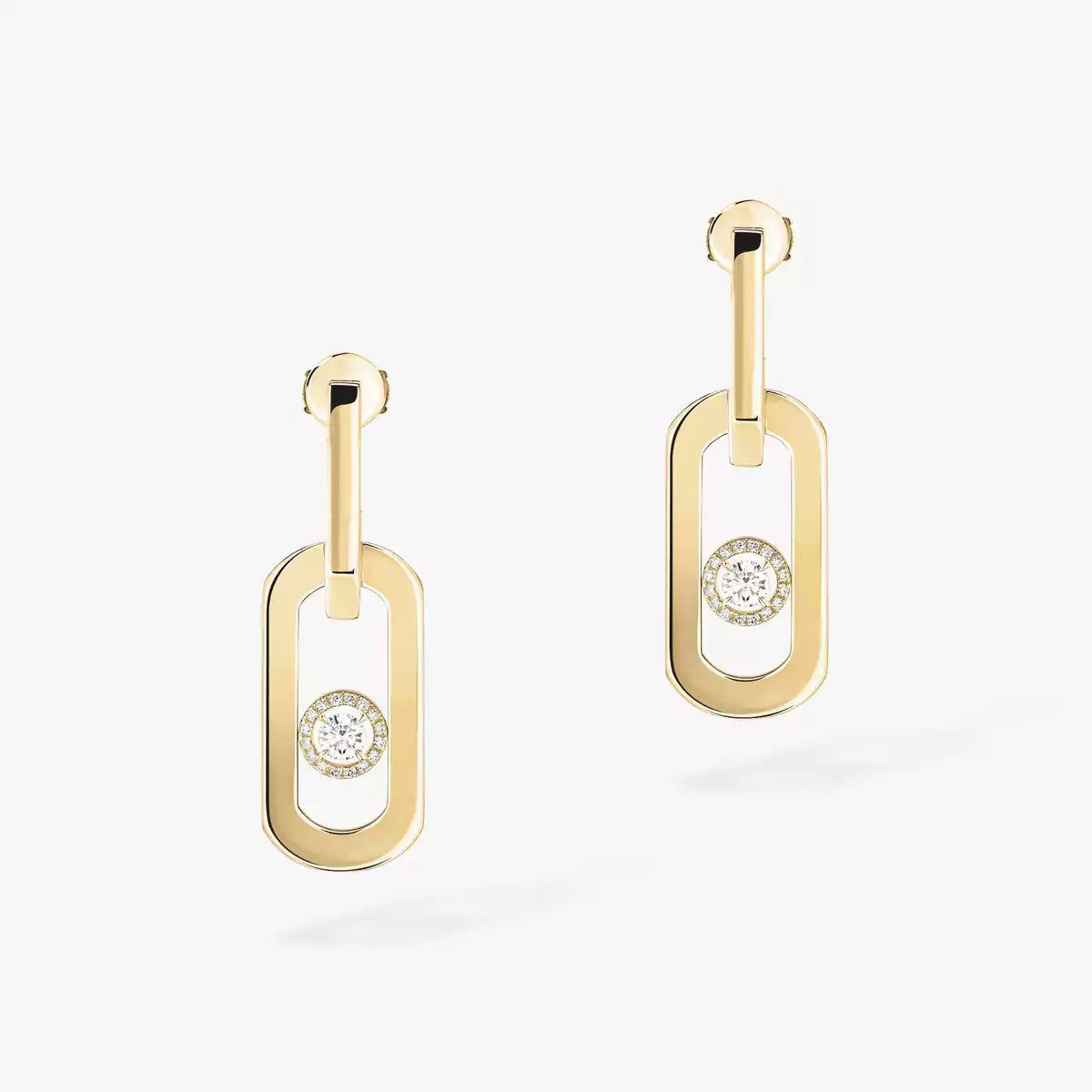 [✨ROSE💎]So Move XL Diamond Pendant Earrings