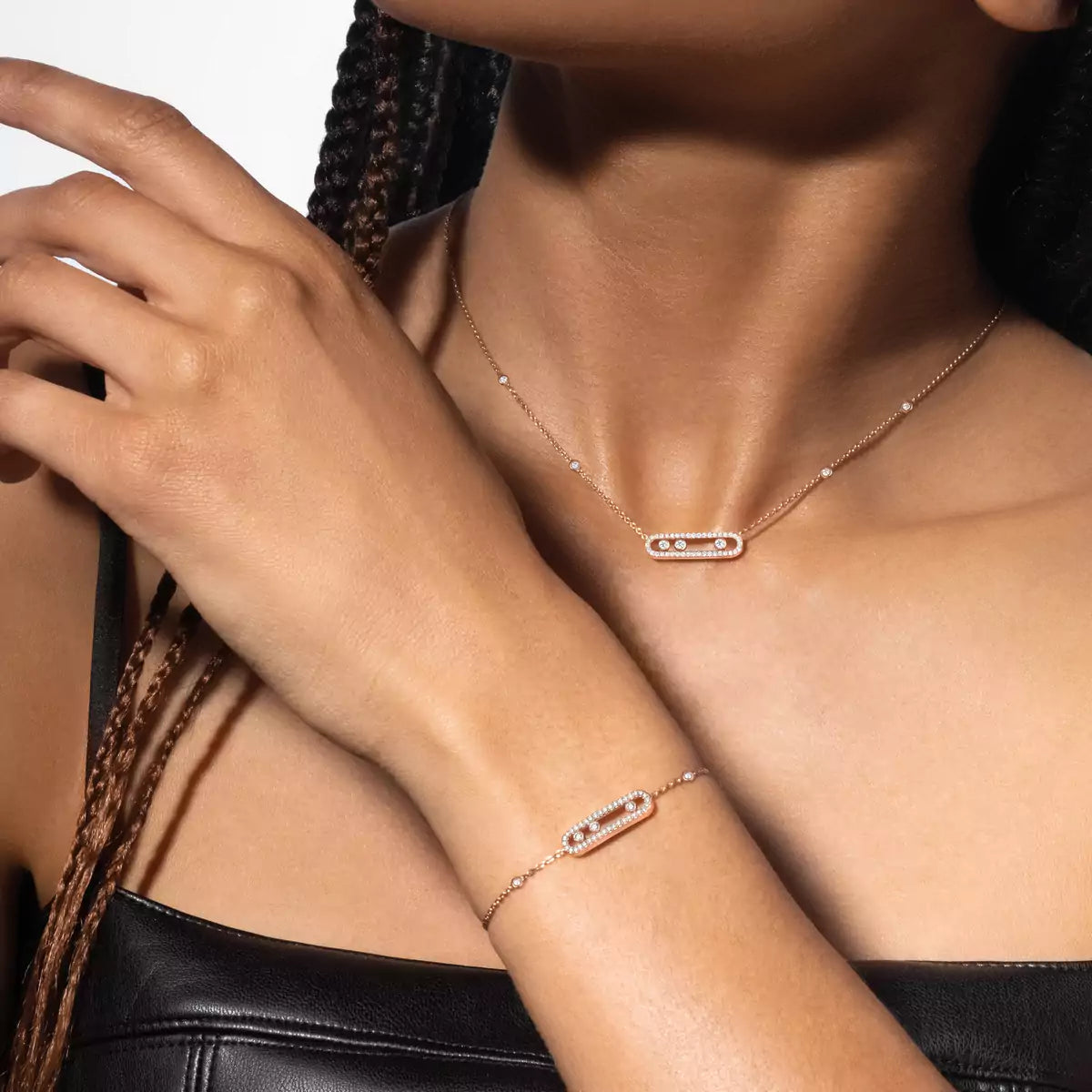 [✨ROSE💎]Pavé Baby Move Diamond Bracelet