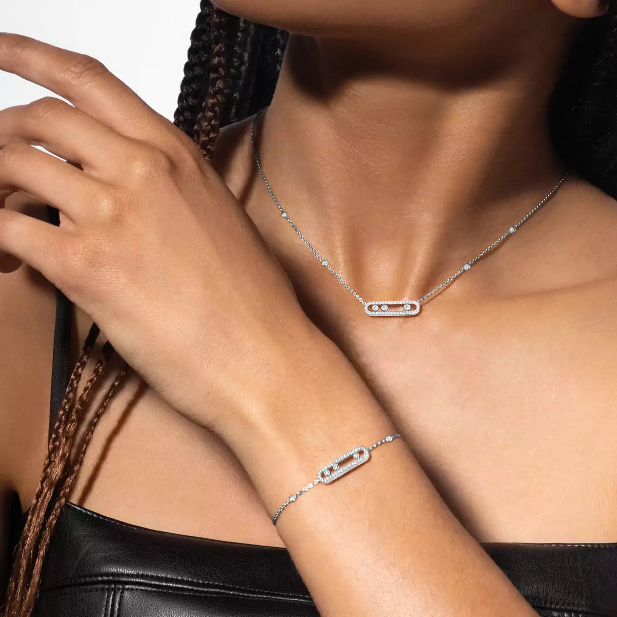[✨ROSE💎]Pavé Baby Move Diamond Bracelet