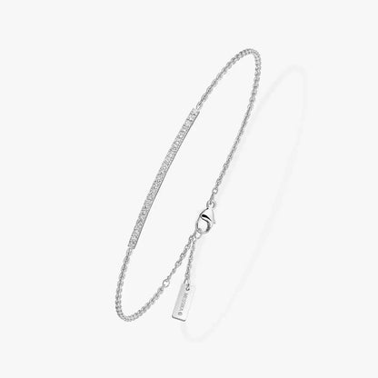 [✨ROSE💎]Diamond Thin Bangle 0.15ct My Twin Toi & Moi