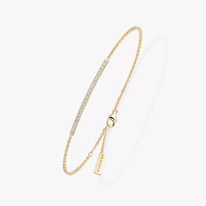 [✨ROSE💎]Diamond Thin Bangle 0.15ct My Twin Toi & Moi
