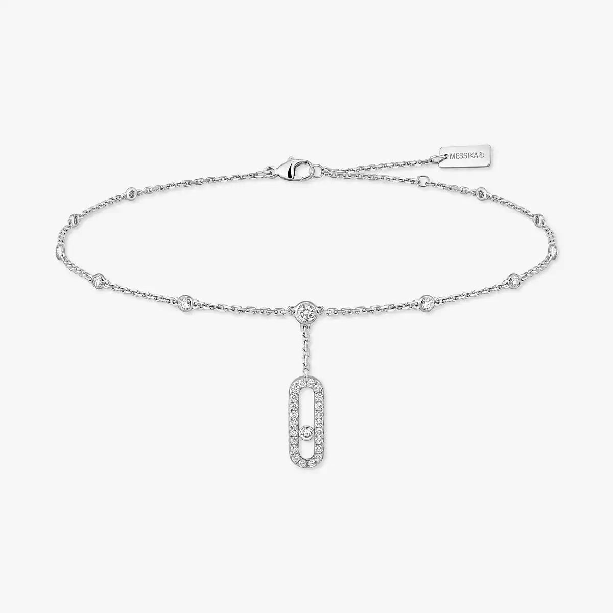 [✨ROSE💎] Move Uno pavé ankle bracelet