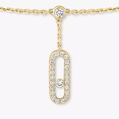 [✨ROSE💎] Move Uno pavé ankle bracelet