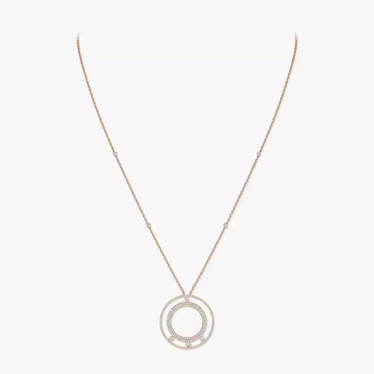 [✨ROSE💎]Move Romane Long Pave_-Set Diamond Necklace