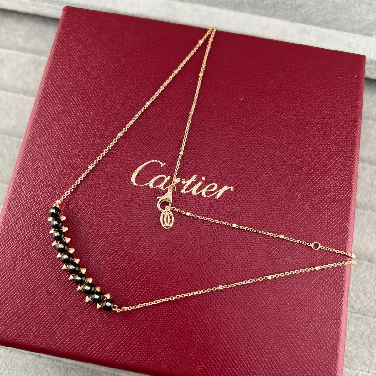 [✨ROSE💎]NEW STUD COLORED GEM PENDANT NECKLACE