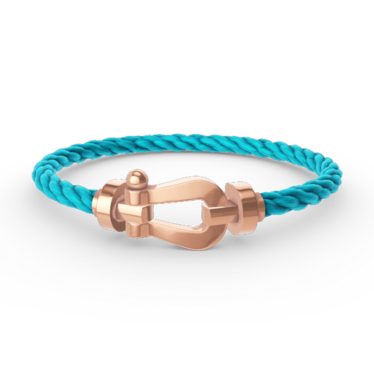 [✨ROSE💎]FORCE LARGE HORSESHOE NO DIAMOND BRACELET ROSE GOLD