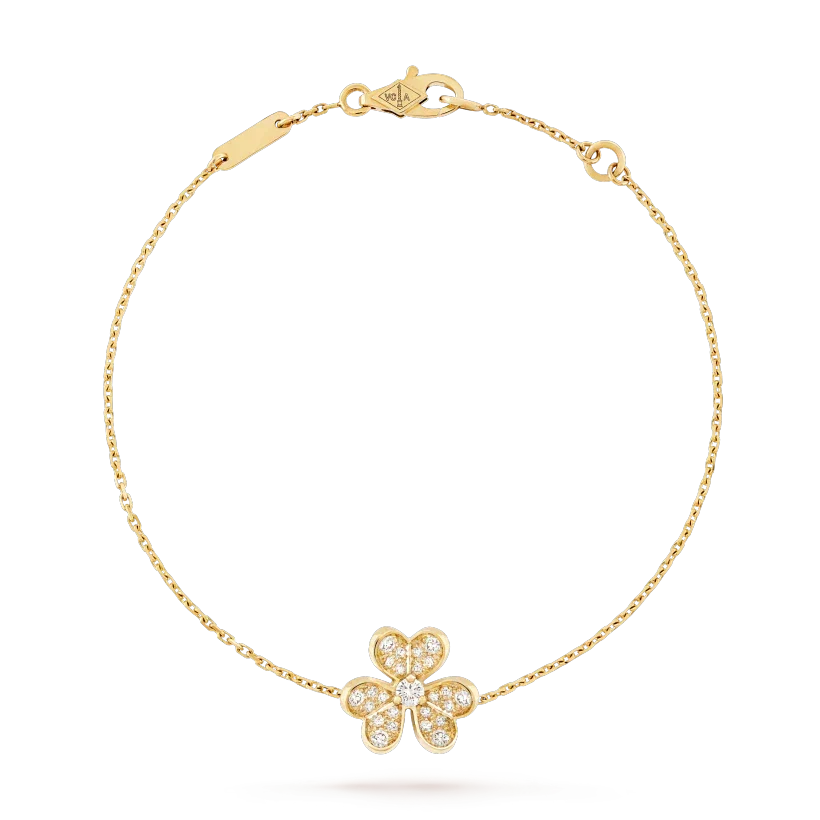 [✨ROSE💎]FRIVOLE GOLD FLOWER DIAMOND BRACELET