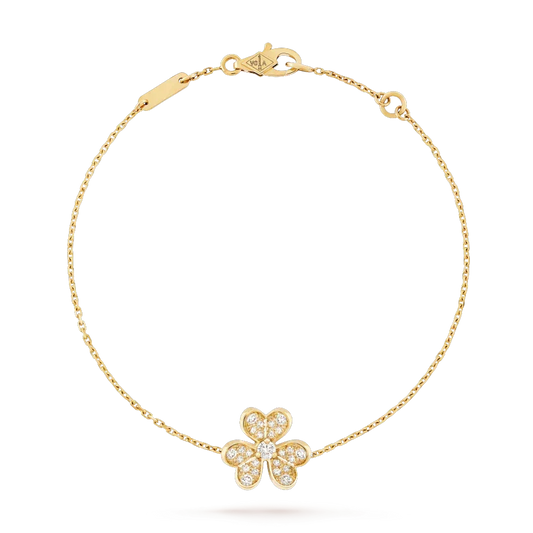 [✨ROSE💎]FRIVOLE GOLD FLOWER DIAMOND BRACELET