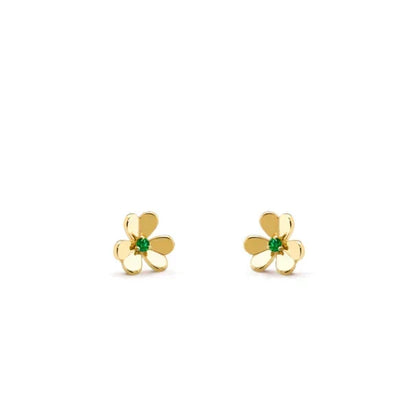 [✨ROSE💎]FRIVOLE  FLOWER MALACHITE EARRINGS