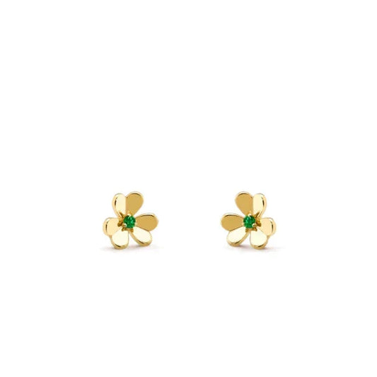 [✨ROSE💎]FRIVOLE  FLOWER MALACHITE EARRINGS