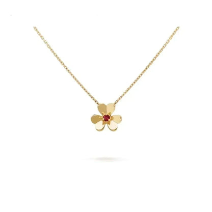 [✨ROSE💎]FRIVOLE GOLD FLOWER NECKLACE