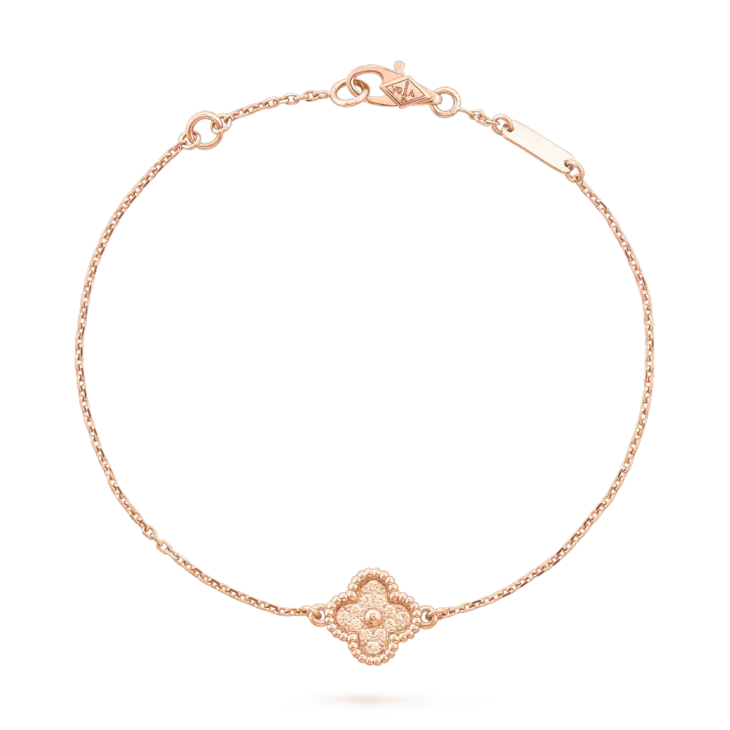 [✨ROSE💎]CLOVER SINGLE FLOWER BRACELET