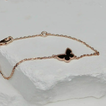 [✨ROSE💎]BUTTERFLY ONYX  BUTTERFLY BRACELET