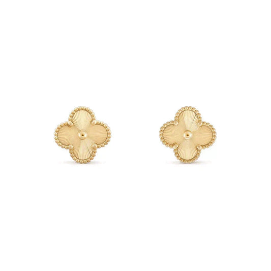 [✨ROSE💎]CLOVER MEDIUM 1 MOTIFS LASER EARRINGS